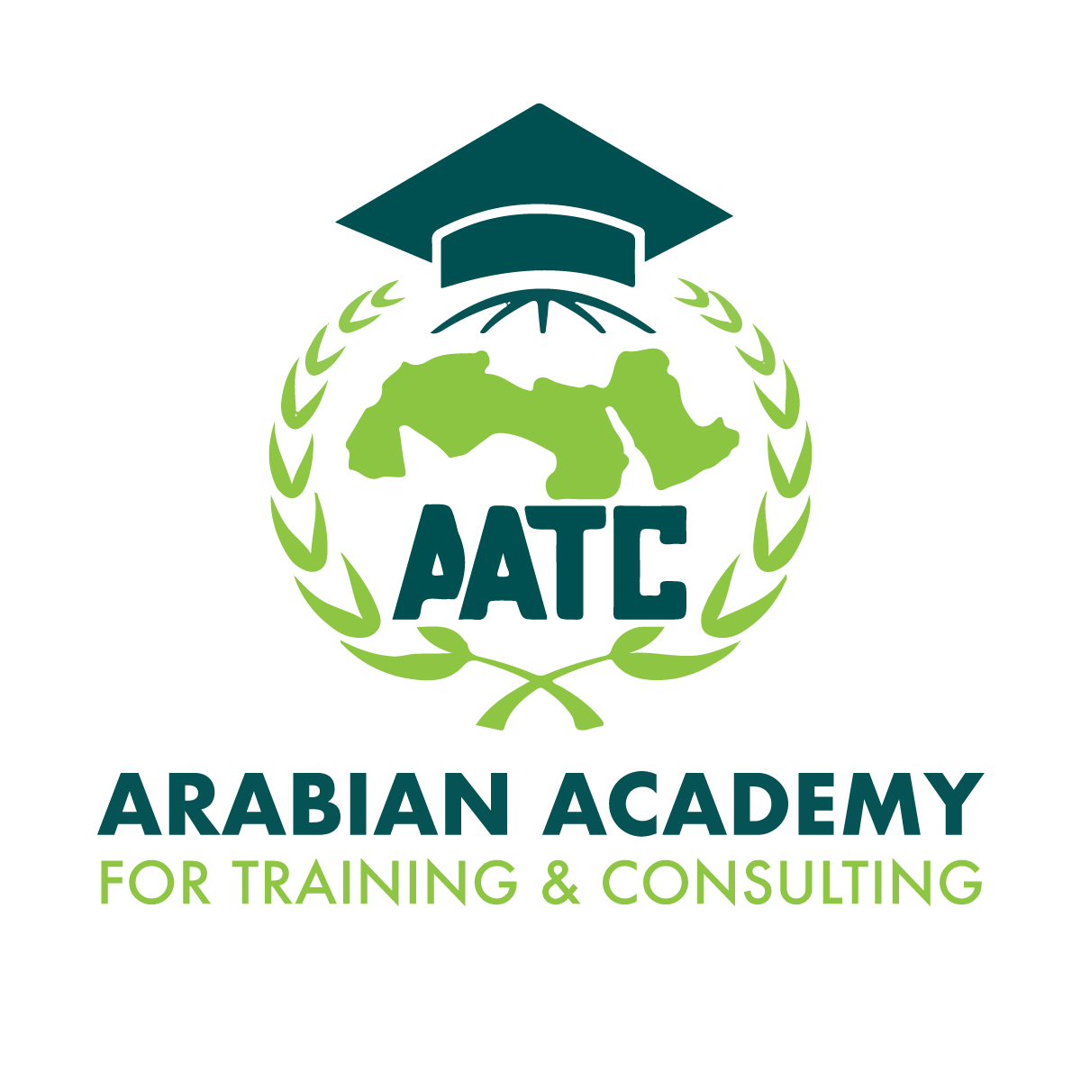شعار الأكاديمية العربية للتدريب والاستشارات AATC
